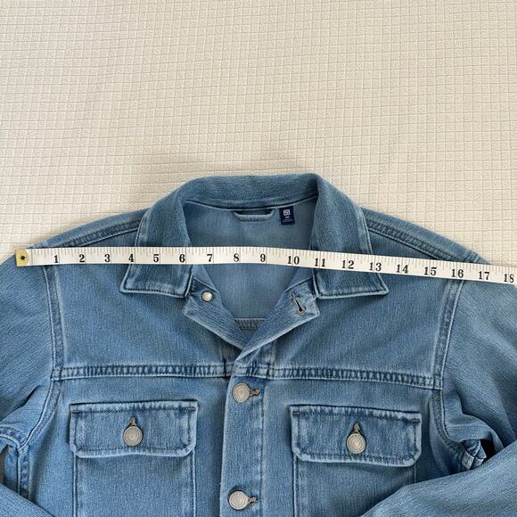 Uniqlo Japan Kids Unisex Denim Jacket Madium Wash Size 140 CM/ US 8-10 - Picture 4 of 10